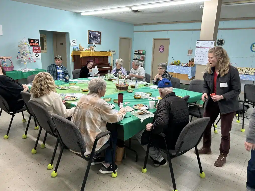 Residents of Clinchco, Virginia participate in a listening session.
